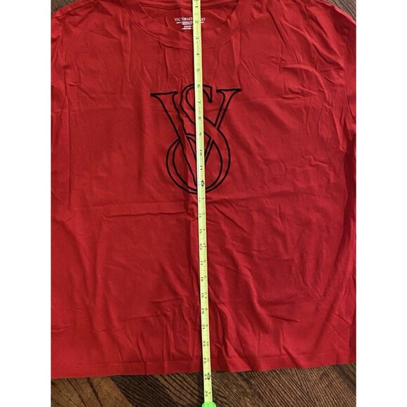 NWOT Victoria’s Secret Red Women’s Size Large Red Short Sleeve Shirt Never Worn - Picture 9 of 9